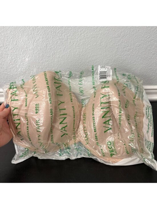 Vanity Fair Beauty Back 74380 Strapless Full Figure Underwire Bra 40G Rose Beige - Picture 2 of 6